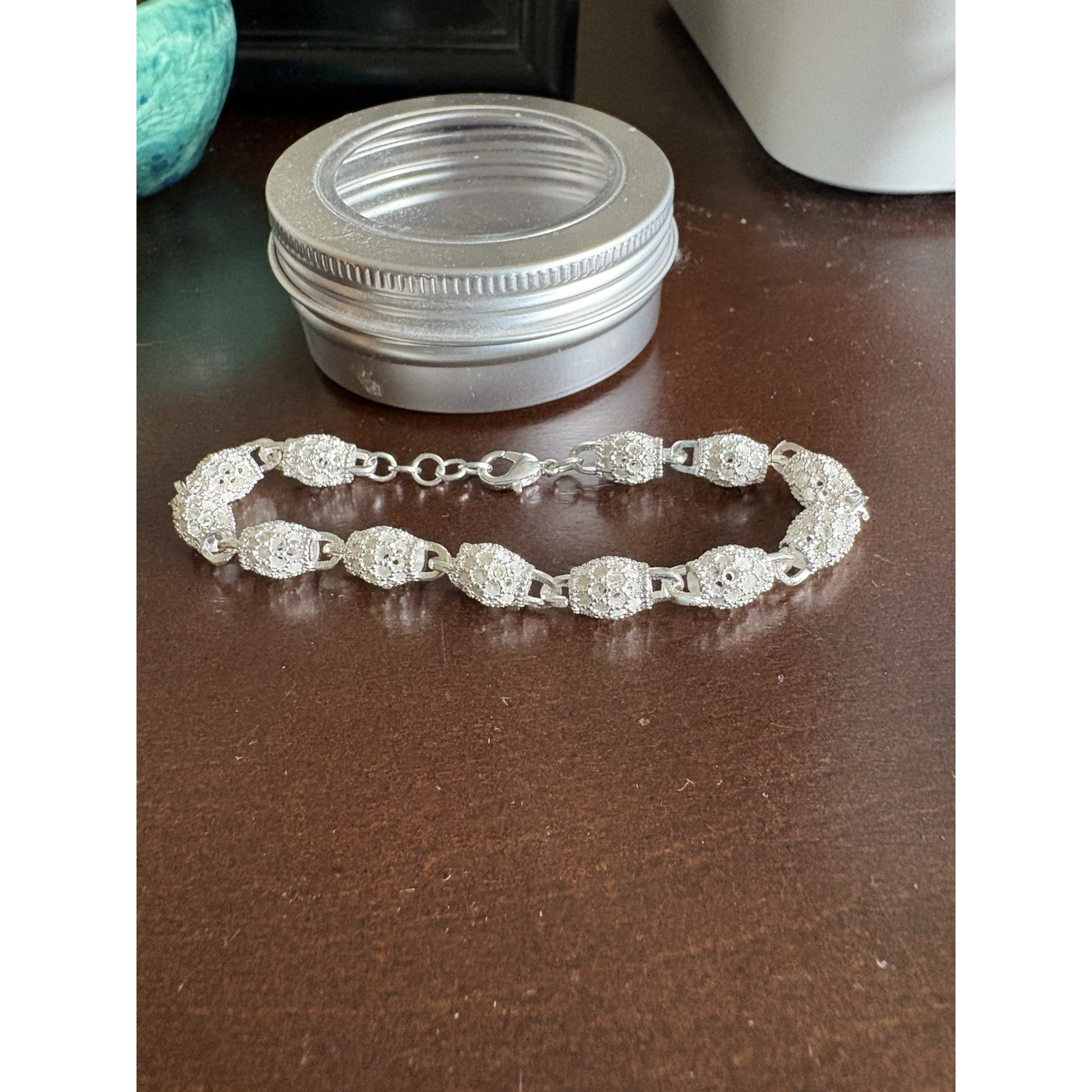 Silver 925 Bracelet By Dayna Designs In Tin New